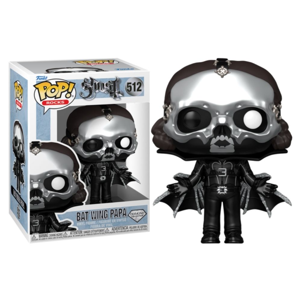 Ghost - Bat Wing Papa Diamond Glitter Pop! Vinyl