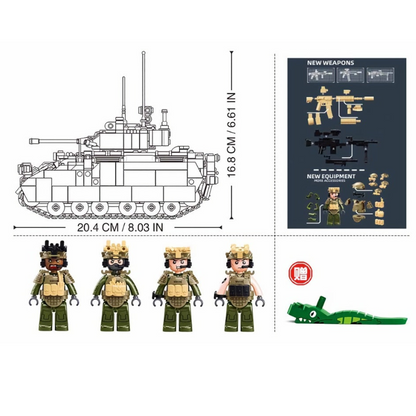 MB M3A3S Bradley Scale 1:35 905 Pieces C6