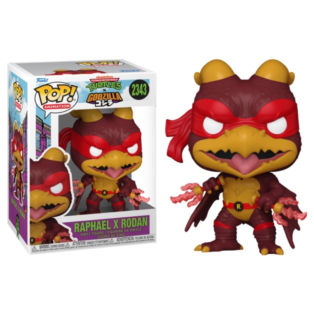 Godzilla x Teenage Mutant Ninja Turtles - Raphael x Rodan Pop! Vinyl