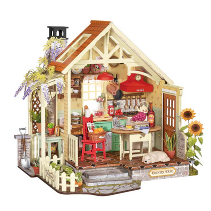 Robotime DIY Mini House Sunlit Farmhouse Kitchen
