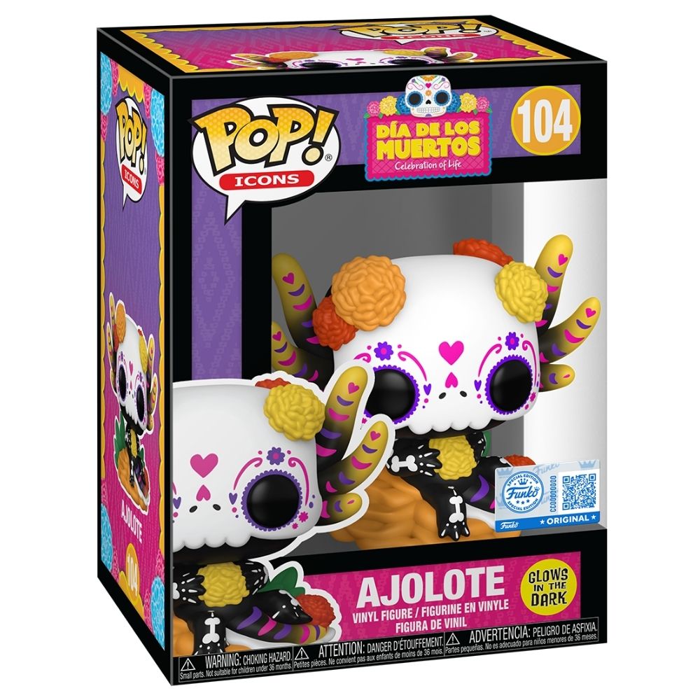 Dia de Los Muertos - Ajolote Glow in the Dark US Exclusive Pop! Vinyl