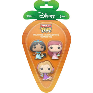 Disney - Rapunzel, Ariel, Jasmine Carrot Pocket Pop! 3-Pack