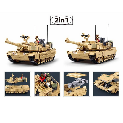 MB M1A2 Abrams Tusk 2S Scale 1:35 988 Pieces C6
