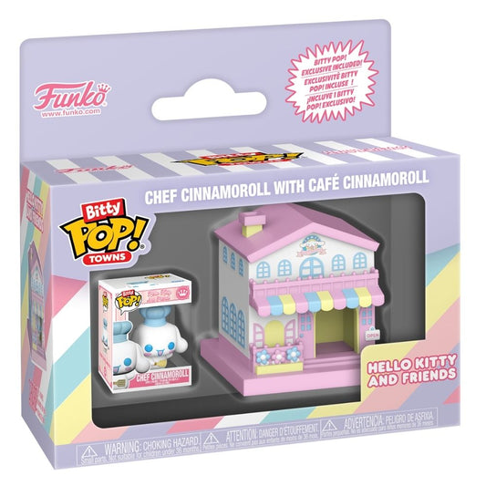 Hello Kitty and Friends - Chef Cinnamoroll with Café Cinnamoroll Bitty Pop! Town