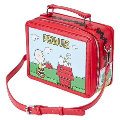 Image of Loungefly - Peanuts - Charlie Brown Lunchbox Crossbody