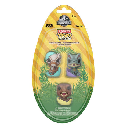 Jurassic Park - Hatching Pocket Pop! Vinyl 3 Pack