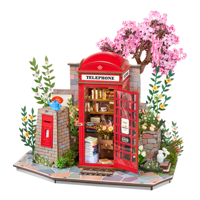 Robotime DIY Blossom Book Booth