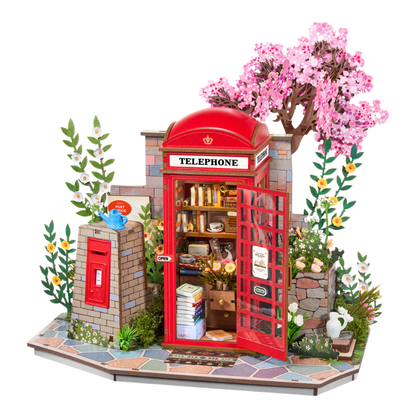 Robotime DIY Blossom Book Booth