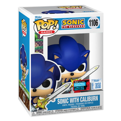 NYCC 2025 - Sonic The Hedgehog - Sonic with Caliburn US Exclusive Pop! Vinyl