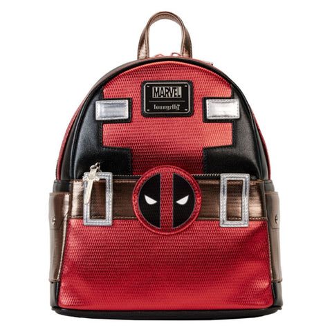 Image of Loungefly - Marvel - Deadpool Metallic Cosplay Mini Backpack