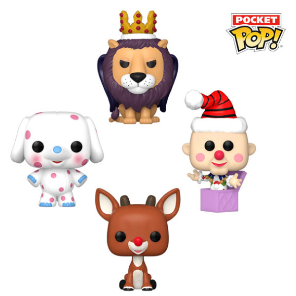 Rudolph the Red-Nosed Reindeer (1964) - Christmas Tree Holiday Box Pocket Pop! Vinyl 4 Pack