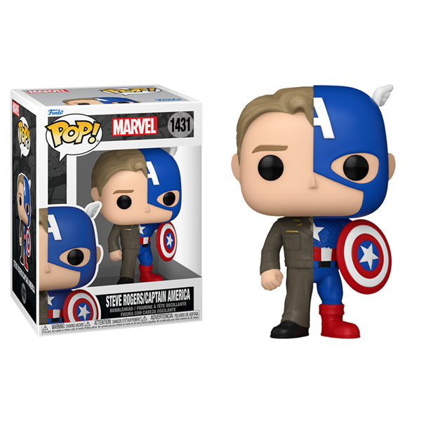 Marvel: Split - Captain America Steve Rogers Pop! Vinyl