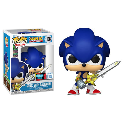 NYCC 2025 - Sonic The Hedgehog - Sonic with Caliburn US Exclusive Pop! Vinyl