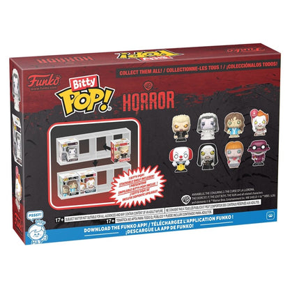 Warner Bros. Horror - Penywise, The Nun, Annabelle & The Crooked Man Bitty Pop! Vinyl 4 Pack