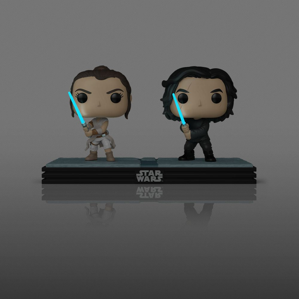 Star Wars - Rey & Kylo Ren Glow In The Dark US Exclusive Pop! Vinyl Moment