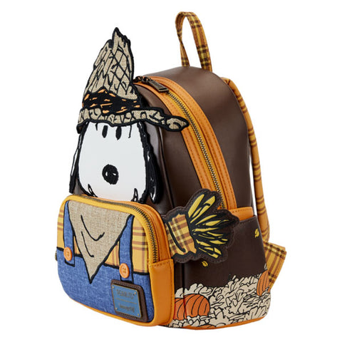 Image of Loungefly - Peanuts - Snoopy Scarecrow Cosplay Mini Backpack