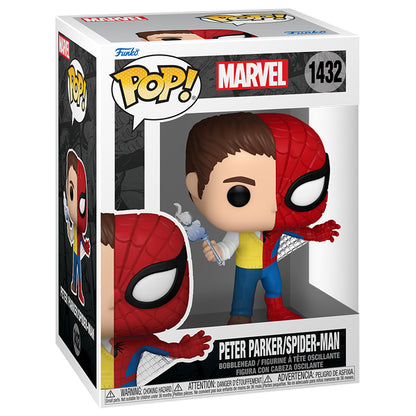 Marvel: Split - Spiderman Peter Parker Pop! Vinyl