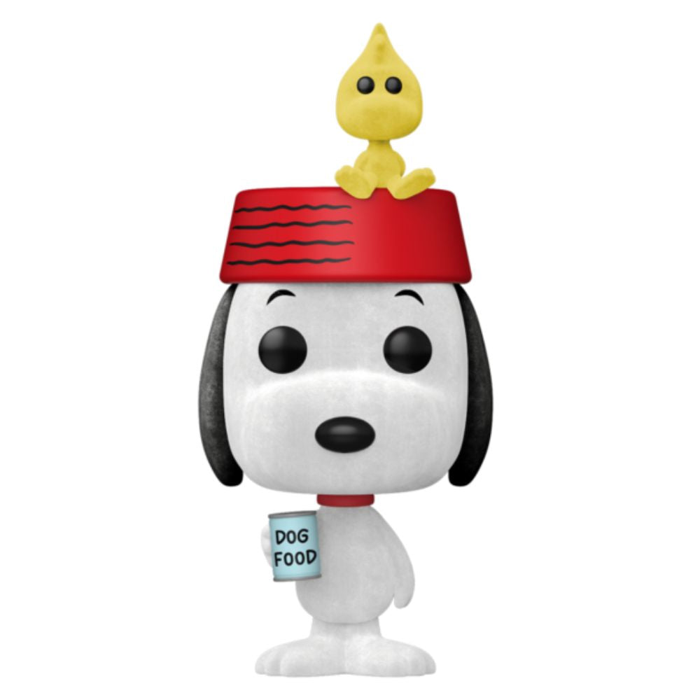 Peanuts - Snoopy with Woodstock Flocked Pop! Vinyl