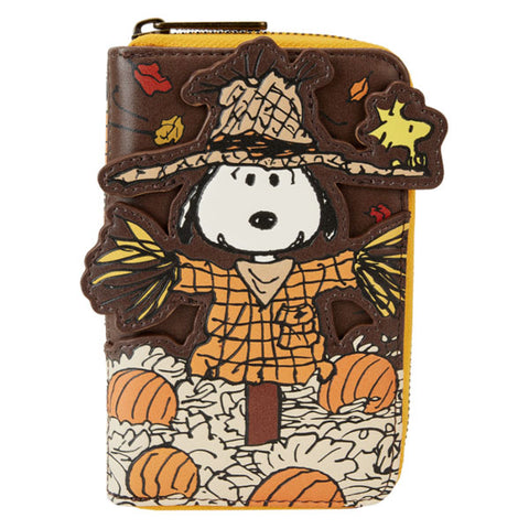 Image of Loungefly - Peanuts - Snoopy Scarecrow Zip Around Wallet