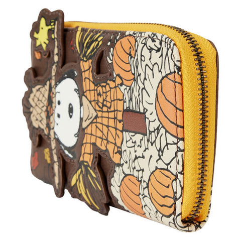 Image of Loungefly - Peanuts - Snoopy Scarecrow Zip Around Wallet