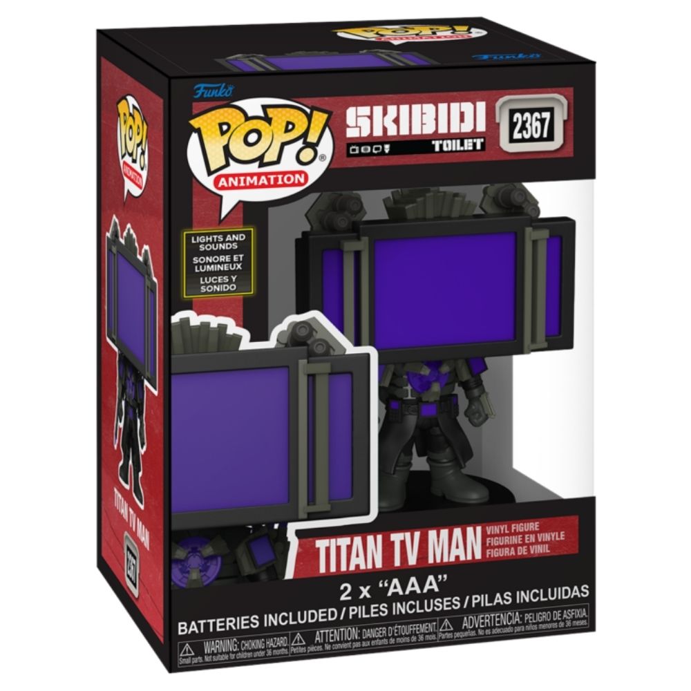 Skibidi Toilet - Titan TV Man with Light & Sound Pop! Vinyl