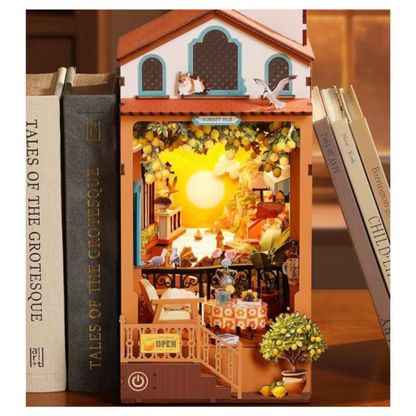 Robotime Diy Bookends Kit Sunset Isle