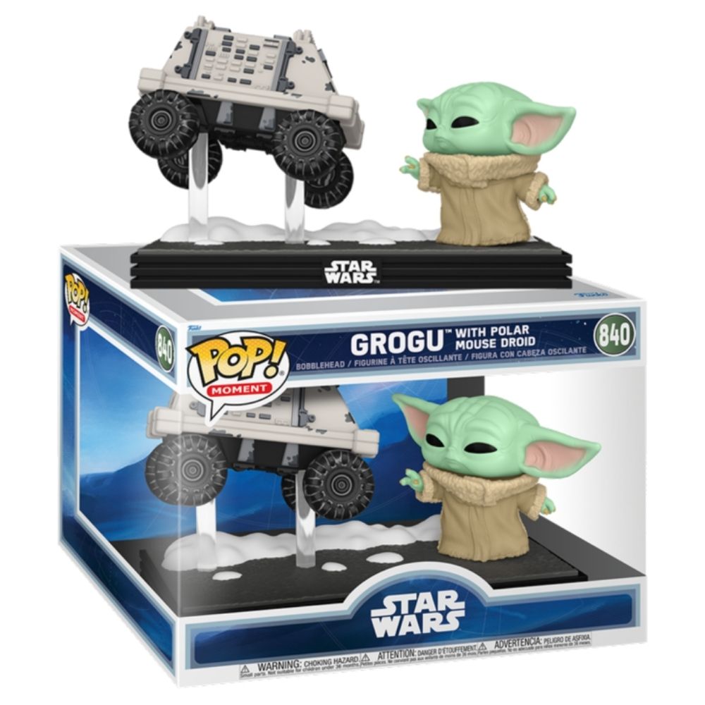 Star Wars: The Mandalorian & Grogu (2026) – Grogu with Polar Mouse Driod Pop! Vinyl Moment