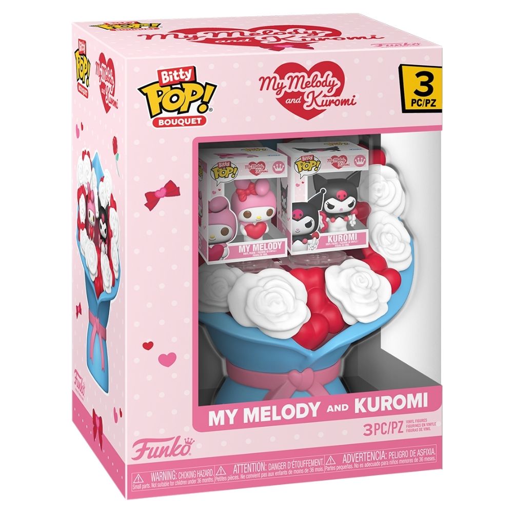 Hello Kitty & Friends - My Melody & Kuromi Valentine Bitty Pop! Vinyl Bouquet