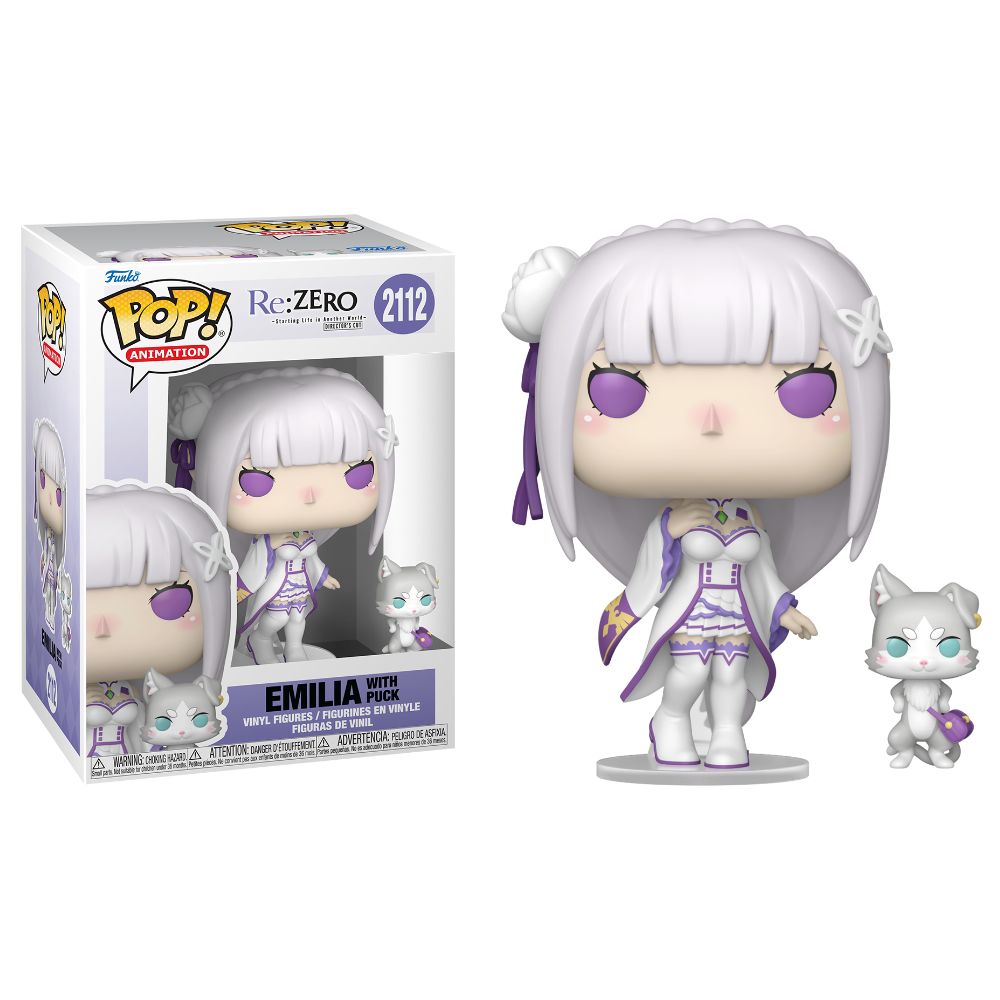 Re:ZERO - Emilia & Puck Pop! Vinyl