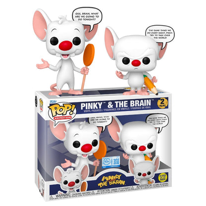 Pinky & The Brain - Pinky & The Brain Pop! Sayings Glow in the Dark US Exclusive Pop! Vinyl 2 Pack