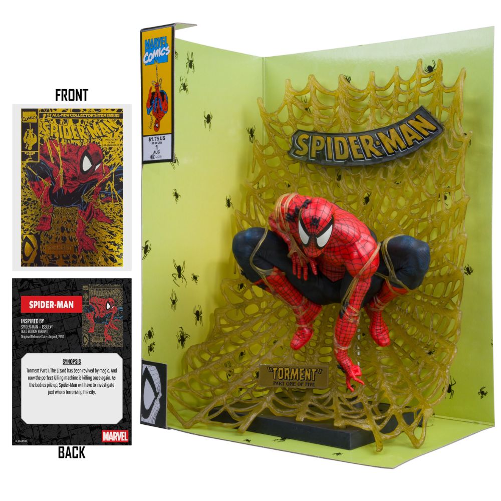 Marvel Comics - Spider-Man by Todd Mcfarlane (Spider-Man #1) Gold Label 1:6 Scale Figure