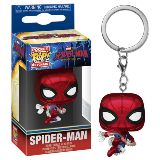 Spider-Man: Brand New Day (2026) - Spider-Man Metallic Pocket Pop! Keychain