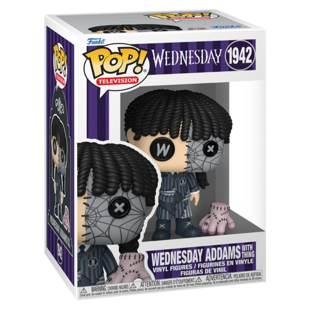 Wednesday (2022) - Wednesday with Thing (Patchwork) Pop! Vinyl