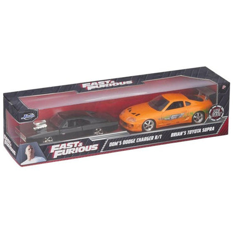 Image of Fast & Furious - Don's Charger & Brian's Supra 1:32 Scale Diecast Hollywood Ride