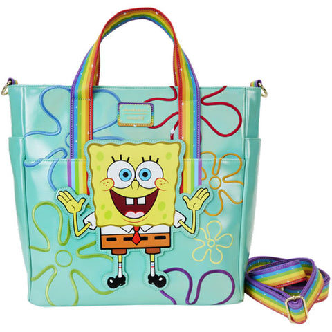 Image of Loungefly - Spongebob Squarepants - 25th Anniversary Imagination Convertible Tote Bag