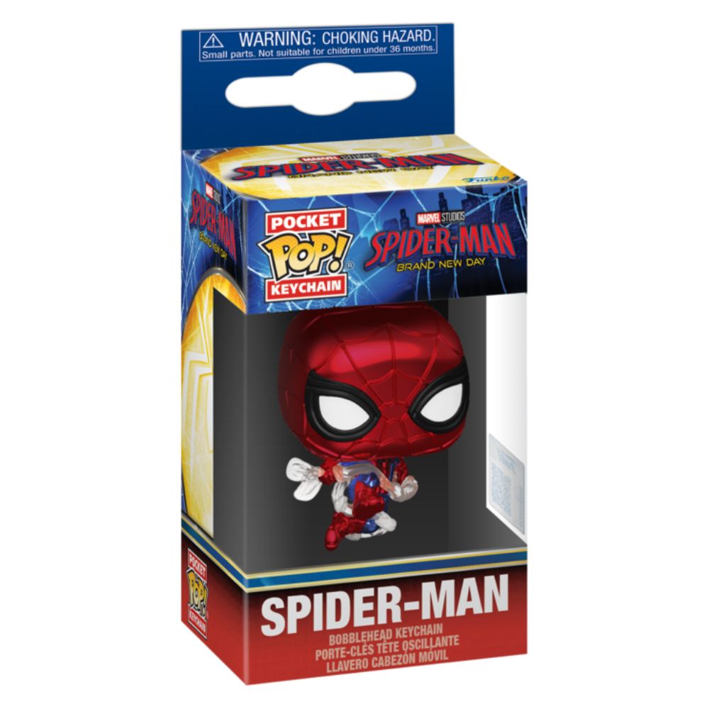 Spider-Man: Brand New Day (2026) - Spider-Man Metallic Pocket Pop! Keychain