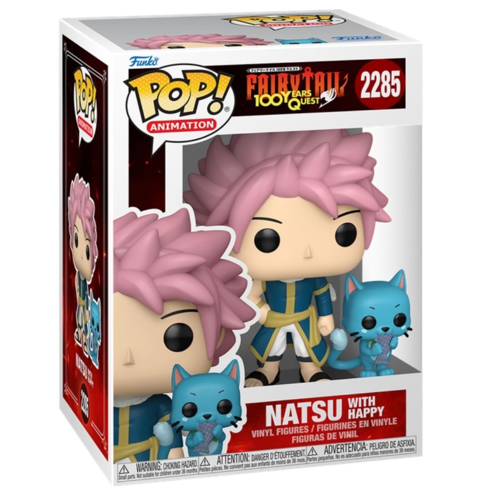 Fairy Tail: 100 Year Quest - Natsu with Happy Pop! Vinyl