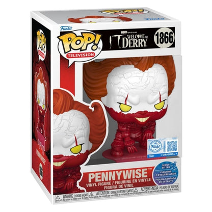It: Welcome to Derry - Pennywise Bloody Shelf Sitter US Exclusive Pop! Vinyl