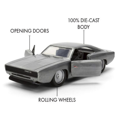 Fast & Furious - Dom's Dodge Charger (Bare Metal) 1:32 Scale Diecast Vehicle