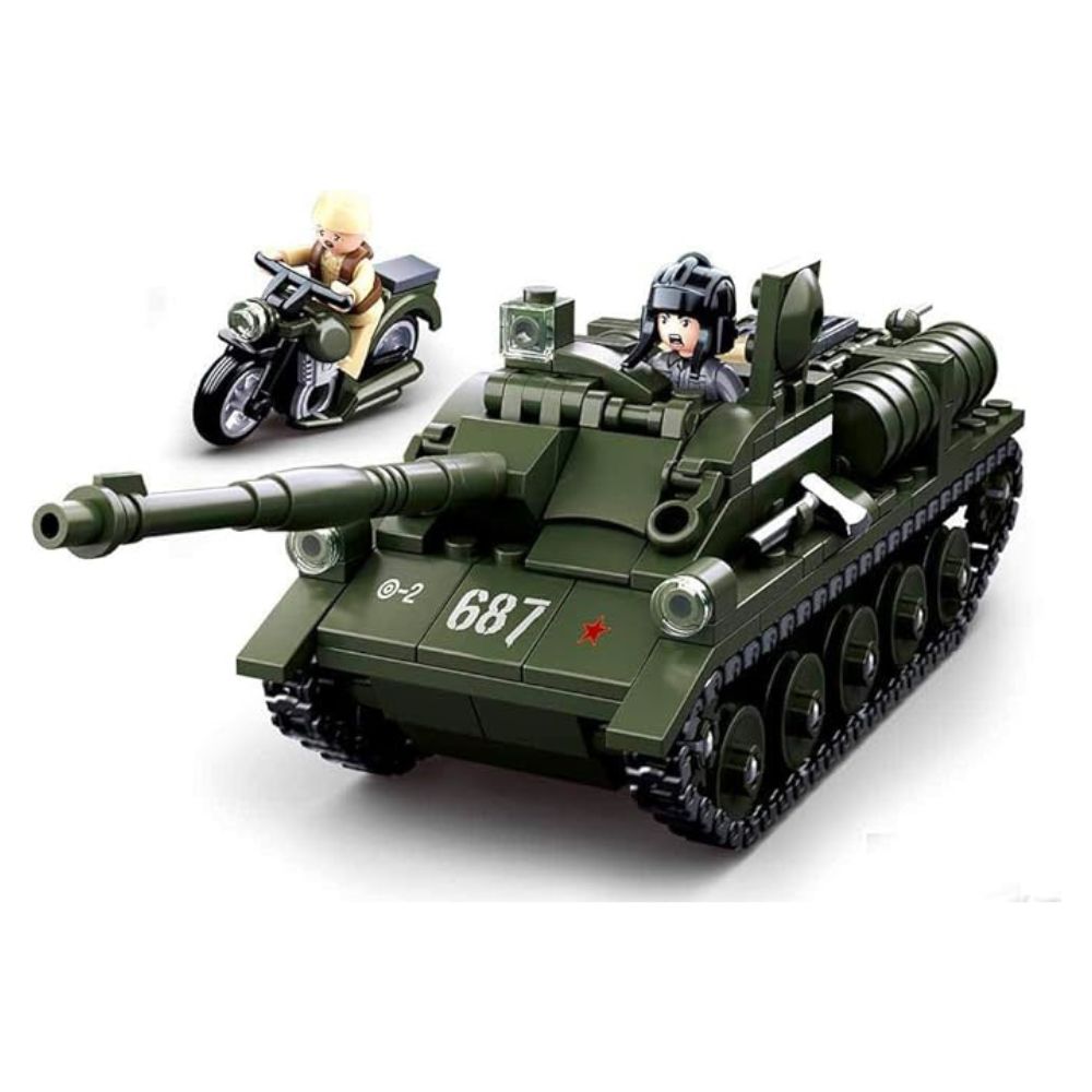 WW2 SU-85 Tank Destroyer 338 Pieces C32