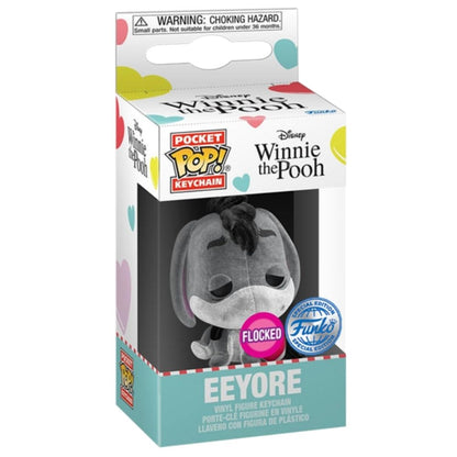 Winnie the Pooh - Eeyore with Heart Flocked US Exclusive Pop! Keychain