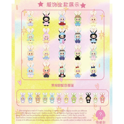 Baby Three - Macaron Cute Bunny Plush Blind Box ( 1 Unit )