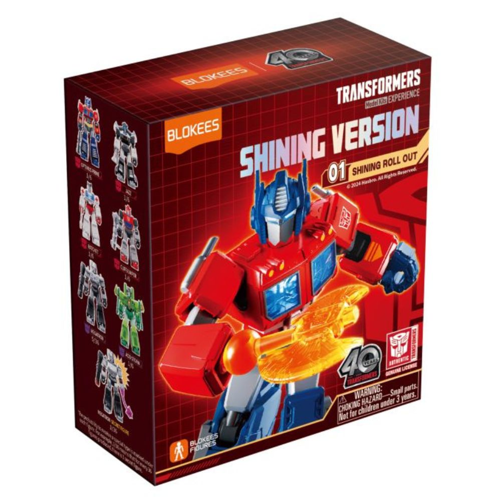 Blokees Figure - Transformers  Shining Version 01 - Shining attack (Luminous Eyes & Chest) (Display Of 6 Units)