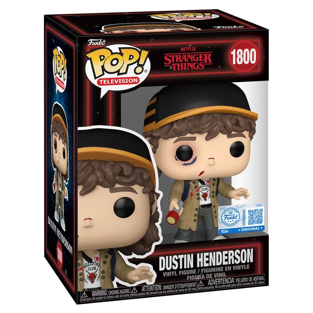 Stranger Things - Dustin Henderson (Beat Up) (Season 5) US Exclusive Pop! Vinyl