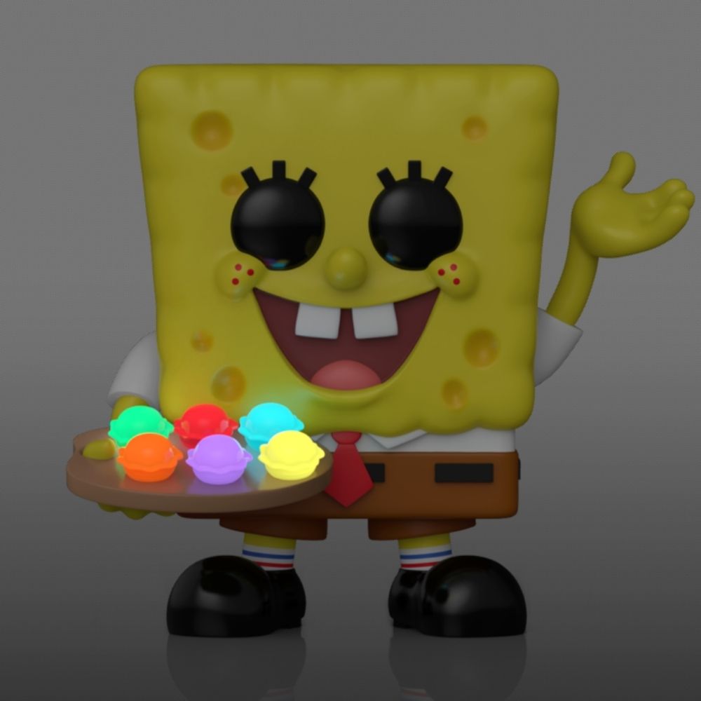 SpongeBob SquarePants - SpongeBob with Pretty Patties Glow in the Dark US Exclusive Pop! Vinyl