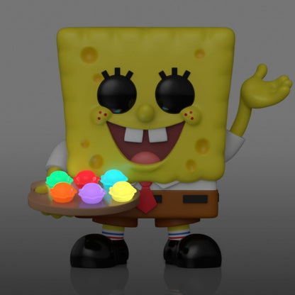 SpongeBob SquarePants - SpongeBob with Pretty Patties Glow in the Dark US Exclusive Pop! Vinyl