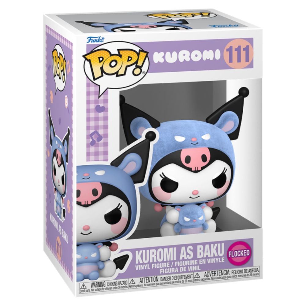 Hello Kitty & Friends - Kuromi as Baku (Cosplay 20th Anniversary) Flocked Pop! Vinyl