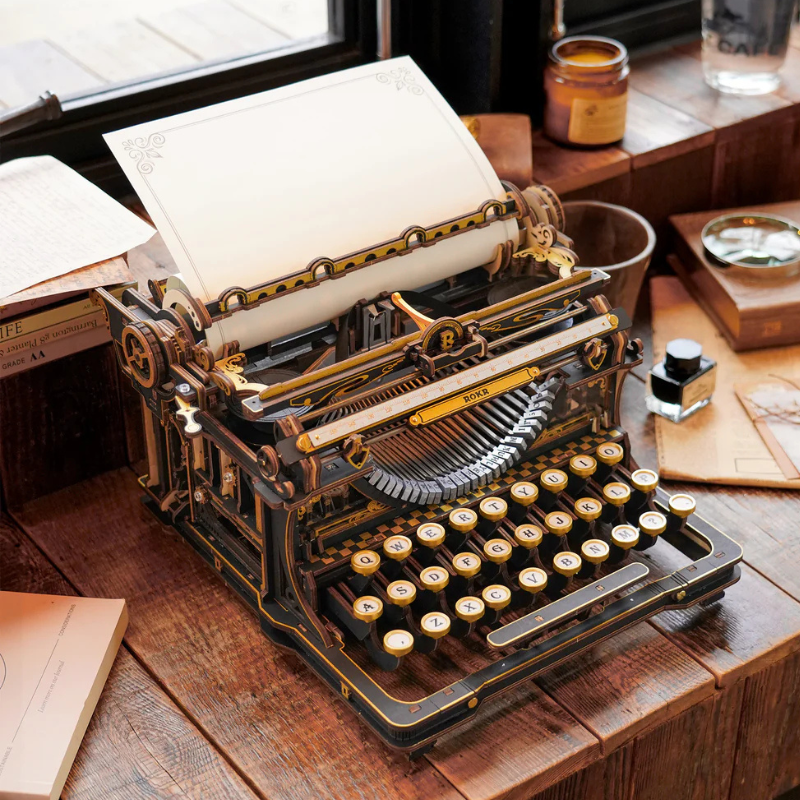Robotime - Mechanical Models Typewriter Classic (Store Pickup Only)