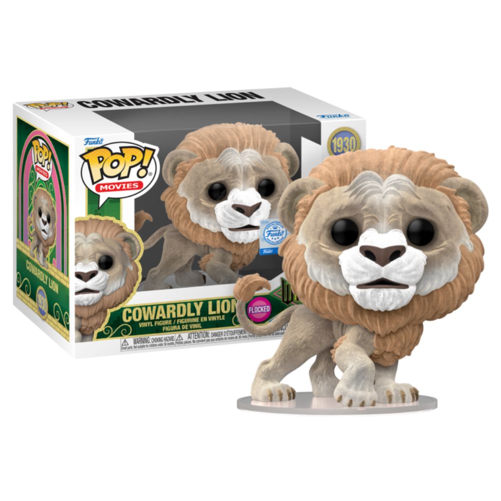 Wicked: For Good (2025) - Cowardly Lion Flocked US Exclusive Pop! Vinyl