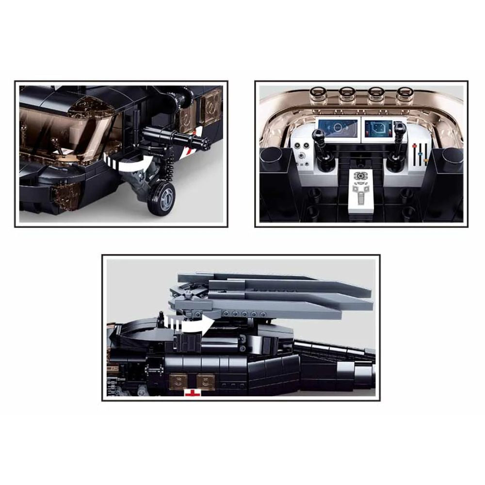 MB Helicopter Black Hawk 692 Pieces Ages 8+ C6